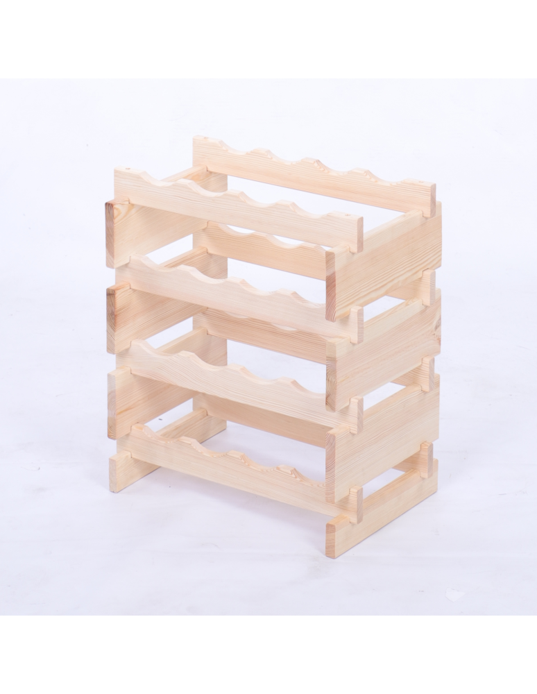 Modułowe stojaki do butelek RW11 - Stojak na wino regał modułowy na butelki 4x4 but WĄSKI ECO BEZ NARZĘDZI - produkt b2b.wamar.biz 3