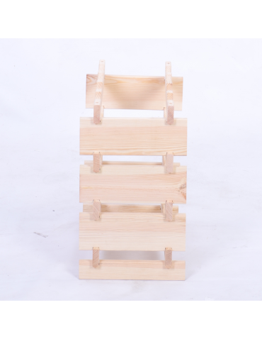 Modułowe stojaki do butelek RW11 - Stojak na wino regał modułowy na butelki 4x4 but WĄSKI ECO BEZ NARZĘDZI - produkt 5