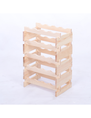 Modułowe stojaki do butelek RW11 - Stojak na wino regał modułowy na butelki 5x4 but BUDUJ JAK KLOCKI EKO - product 3