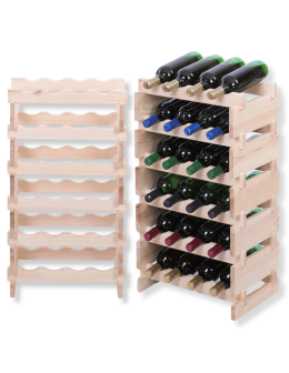 Stojak na wino regał modułowy na butelki 6x4 but BUDUJ JAK KLOCKI EKO