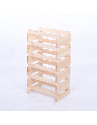 Modułowe stojaki do butelek RW11 - Stojak na wino regał modułowy na butelki 6x4 but BUDUJ JAK KLOCKI EKO - produkt 3