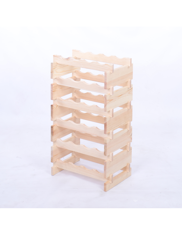 Modułowe stojaki do butelek RW11 - Stojak na wino regał modułowy na butelki 6x4 but BUDUJ JAK KLOCKI EKO - produkt b2b.wamar.biz 3