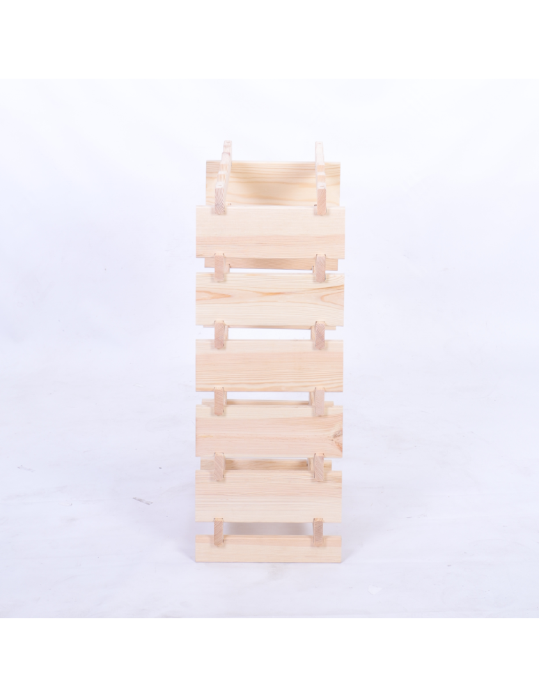 Modułowe stojaki do butelek RW11 - Stojak na wino regał modułowy na butelki 6x4 but BUDUJ JAK KLOCKI EKO - produkt b2b.wamar.biz 5