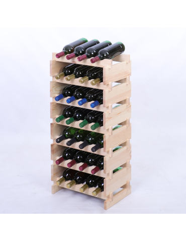 Stojak na wino regał modułowy na butelki 7x4 but BUDUJ JAK KLOCKI EKO - produkt 2