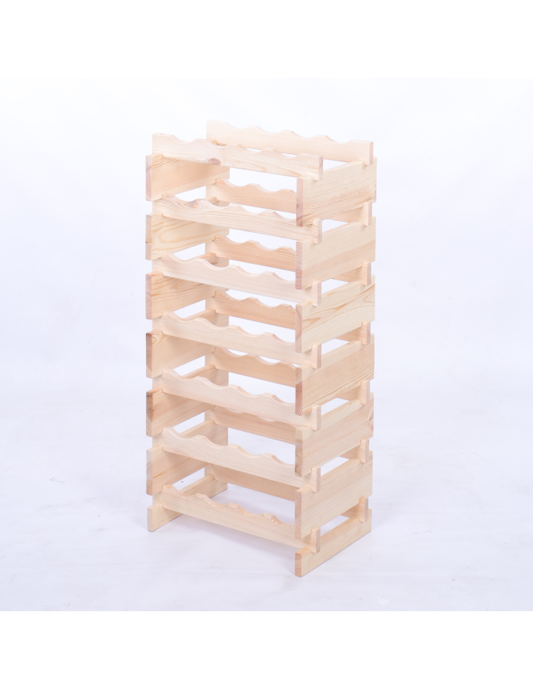 Modułowe stojaki do butelek RW11 - Stojak na wino regał modułowy na butelki 7x4 but BUDUJ JAK KLOCKI EKO - produkt b2b.wamar.biz 3