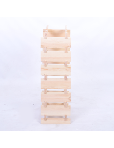 Modułowe stojaki do butelek RW11 - Stojak na wino regał modułowy na butelki 7x4 but BUDUJ JAK KLOCKI EKO - produkt 5