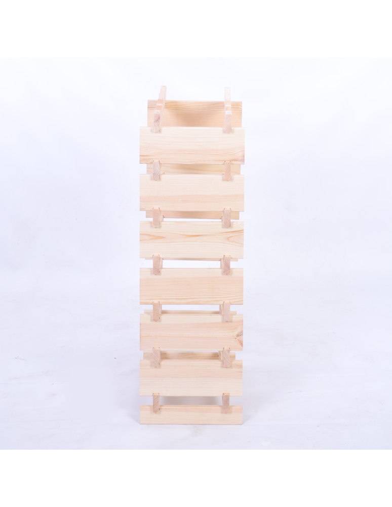 Modułowe stojaki do butelek RW11 - Stojak na wino regał modułowy na butelki 7x4 but BUDUJ JAK KLOCKI EKO - produkt b2b.wamar.biz 5