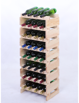 Stojak na wino regał modułowy na butelki 8x4 but WĄSKI ECO BEZ NARZĘDZI - product 2