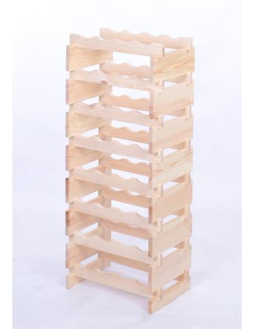 Modułowe stojaki do butelek RW11 - Stojak na wino regał modułowy na butelki 8x4 but WĄSKI ECO BEZ NARZĘDZI - product 3