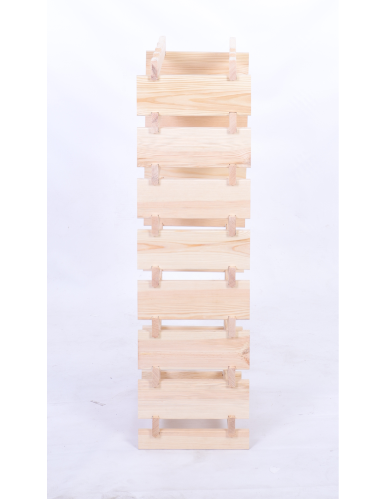 Modułowe stojaki do butelek RW11 - Stojak na wino regał modułowy na butelki 8x4 but WĄSKI ECO BEZ NARZĘDZI - product b2b.wamar.biz 5