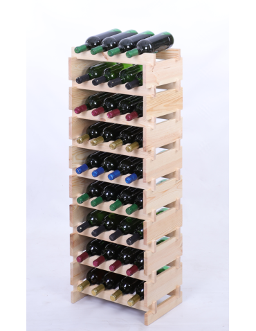 Stojak na wino regał modułowy na butelki 9x4 but WĄSKI ECO BEZ NARZĘDZI - produkt 2