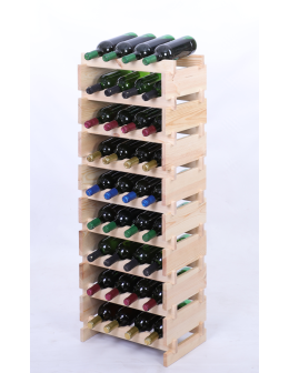 Stojak na wino regał modułowy na butelki 9x4 but WĄSKI ECO BEZ NARZĘDZI - product 2