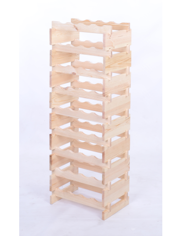 Modułowe stojaki do butelek RW11 - Stojak na wino regał modułowy na butelki 9x4 but WĄSKI ECO BEZ NARZĘDZI - produkt 3