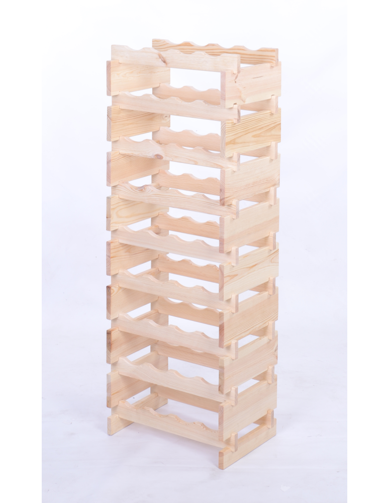 Modułowe stojaki do butelek RW11 - Stojak na wino regał modułowy na butelki 9x4 but WĄSKI ECO BEZ NARZĘDZI - produkt b2b.wamar.biz 3