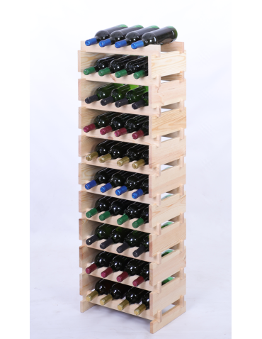 Stojak na wino regał modułowy na butelki 10x4 but DUŻY MONTAŻ BEZ NARZĘDZI - produkt 2