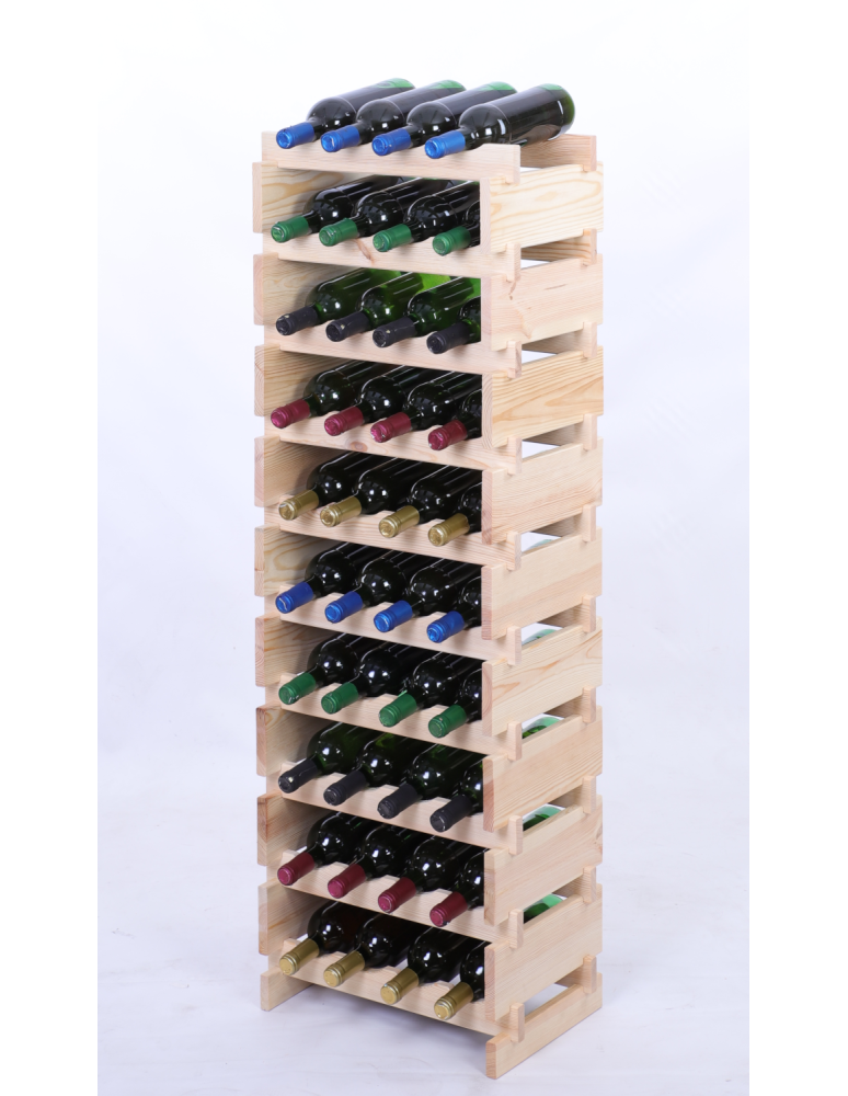 Modułowe stojaki do butelek RW11 - Stojak na wino regał modułowy na butelki 10x4 but DUŻY MONTAŻ BEZ NARZĘDZI - produkt b2b.wamar.biz 2