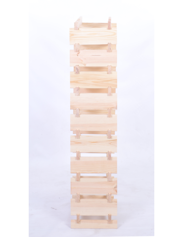 Modułowe stojaki do butelek RW11 - Stojak na wino regał modułowy na butelki 10x4 but DUŻY MONTAŻ BEZ NARZĘDZI - produkt 5