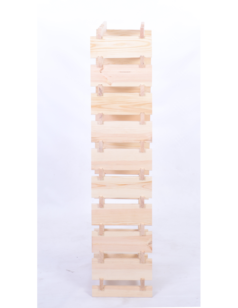 Modułowe stojaki do butelek RW11 - Stojak na wino regał modułowy na butelki 10x4 but DUŻY MONTAŻ BEZ NARZĘDZI - produkt b2b.wamar.biz 5