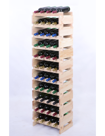 Stojak na wino regał modułowy na butelki 11x4 but DUŻY MONTAŻ BEZ NARZĘDZI - produkt 2