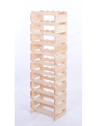 Modułowe stojaki do butelek RW11 - Stojak na wino regał modułowy na butelki 11x4 but DUŻY MONTAŻ BEZ NARZĘDZI - product 3