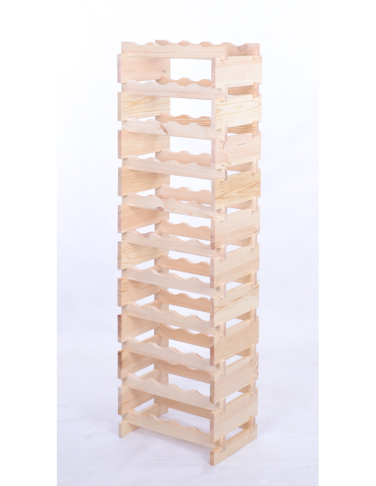 Modułowe stojaki do butelek RW11 - Stojak na wino regał modułowy na butelki 11x4 but DUŻY MONTAŻ BEZ NARZĘDZI - product b2b.wamar.biz 3