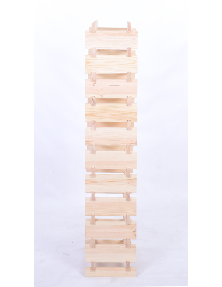 Modułowe stojaki do butelek RW11 - Stojak na wino regał modułowy na butelki 11x4 but DUŻY MONTAŻ BEZ NARZĘDZI - product b2b.wamar.biz 5