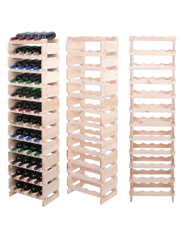 Stojak na wino regał modułowy na butelki 12x4 but DUŻY MONTAŻ BEZ NARZĘDZI