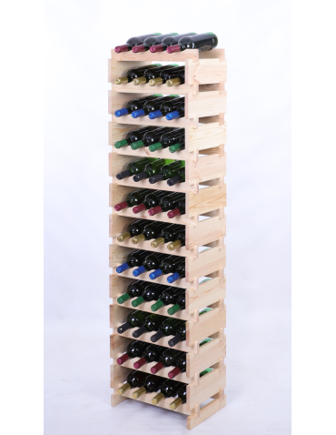 Stojak na wino regał modułowy na butelki 12x4 but DUŻY MONTAŻ BEZ NARZĘDZI - produkt 2