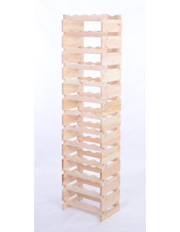 Modułowe stojaki do butelek RW11 - Stojak na wino regał modułowy na butelki 13x4 but WĄSKI ECO BEZ NARZĘDZI - produkt 3