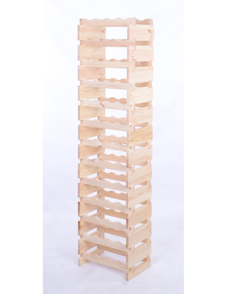 Modułowe stojaki do butelek RW11 - Stojak na wino regał modułowy na butelki 13x4 but WĄSKI ECO BEZ NARZĘDZI - produkt b2b.wamar.biz 3