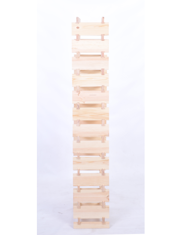 Modułowe stojaki do butelek RW11 - Stojak na wino regał modułowy na butelki 13x4 but WĄSKI ECO BEZ NARZĘDZI - produkt 5