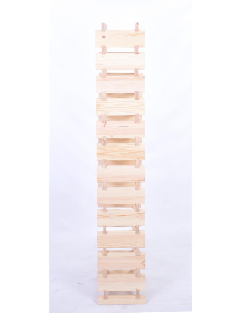 Modułowe stojaki do butelek RW11 - Stojak na wino regał modułowy na butelki 13x4 but WĄSKI ECO BEZ NARZĘDZI - produkt b2b.wamar.biz 5