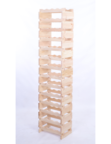 Modułowe stojaki do butelek RW11 - Stojak na wino regał modułowy na butelki 14x4 but WĄSKI ECO BEZ NARZĘDZI - produkt 3