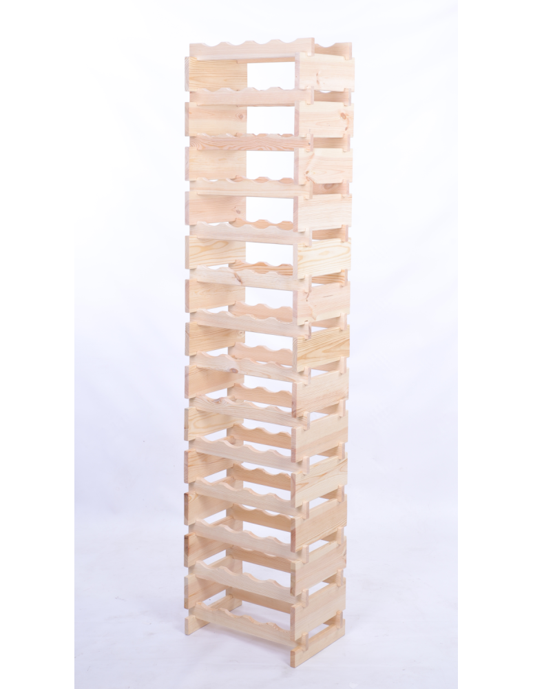 Modułowe stojaki do butelek RW11 - Stojak na wino regał modułowy na butelki 14x4 but WĄSKI ECO BEZ NARZĘDZI - produkt b2b.wamar.biz 3