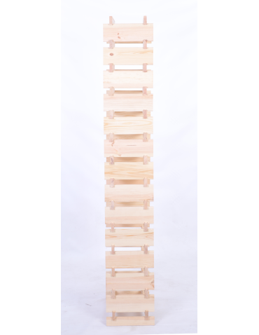 Modułowe stojaki do butelek RW11 - Stojak na wino regał modułowy na butelki 14x4 but WĄSKI ECO BEZ NARZĘDZI - produkt 5