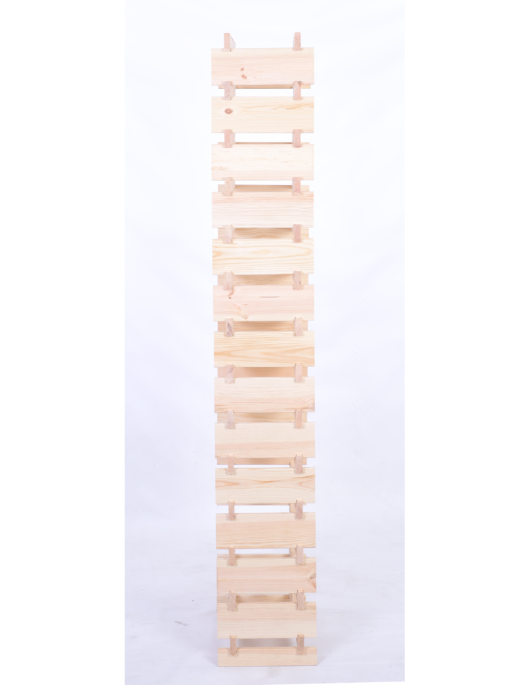 Modułowe stojaki do butelek RW11 - Stojak na wino regał modułowy na butelki 14x4 but WĄSKI ECO BEZ NARZĘDZI - produkt b2b.wamar.biz 5