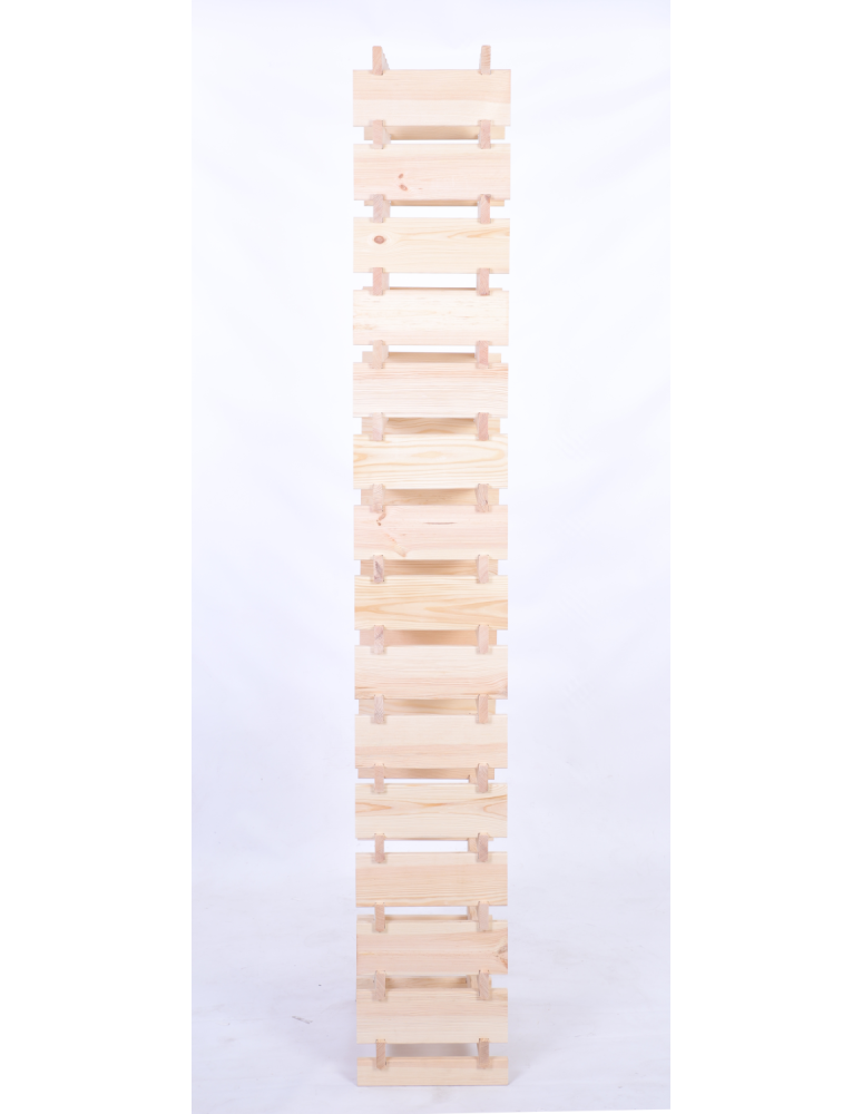 Modułowe stojaki do butelek RW11 - Stojak na wino regał modułowy na butelki 15x4 but WYSOKI BEZ NARZĘDZI - product b2b.wamar.biz 5