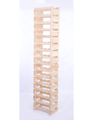 Modułowe stojaki do butelek RW11 - Stojak na wino regał modułowy na butelki 16x4 but WYSOKI BEZ NARZĘDZI - product 3