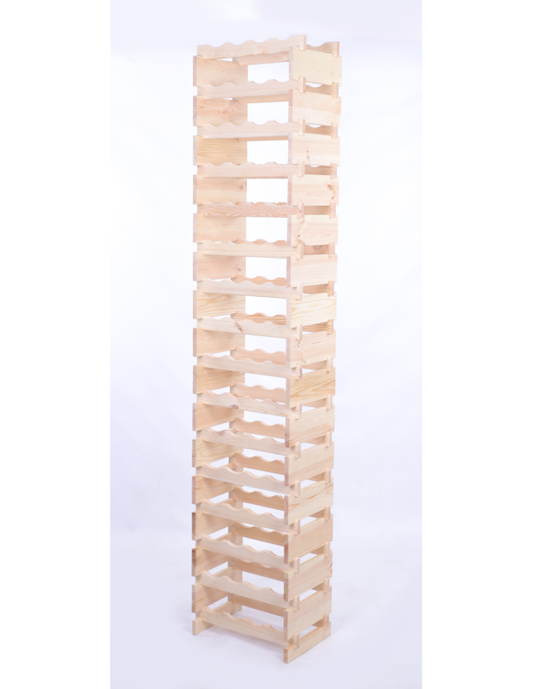 Modułowe stojaki do butelek RW11 - Stojak na wino regał modułowy na butelki 16x4 but WYSOKI BEZ NARZĘDZI - product b2b.wamar.biz 3