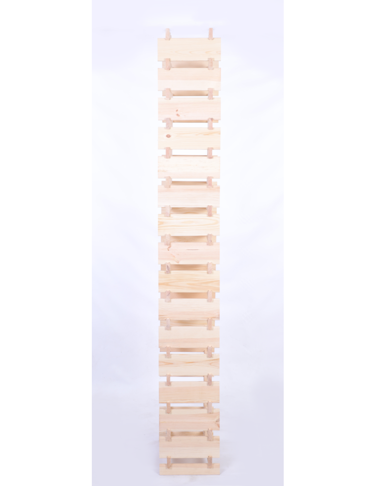 Modułowe stojaki do butelek RW11 - Stojak na wino regał modułowy na butelki 16x4 but WYSOKI BEZ NARZĘDZI - product b2b.wamar.biz 5