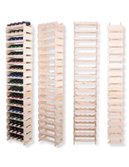 Stojak na wino regał modułowy na butelki 17x4 but WYSOKI BEZ NARZĘDZI