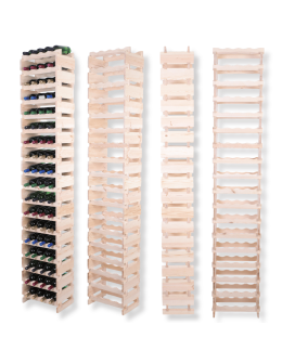 Stojak na wino regał modułowy na butelki 18x4 but WYSOKI BEZ NARZĘDZI