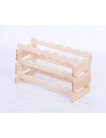 Modułowe stojaki do butelek RW11 - Stojak na butelki regał modułowy na wino 3x6 but POLSKI EKO BEZ NARZĘDZI - produkt 3