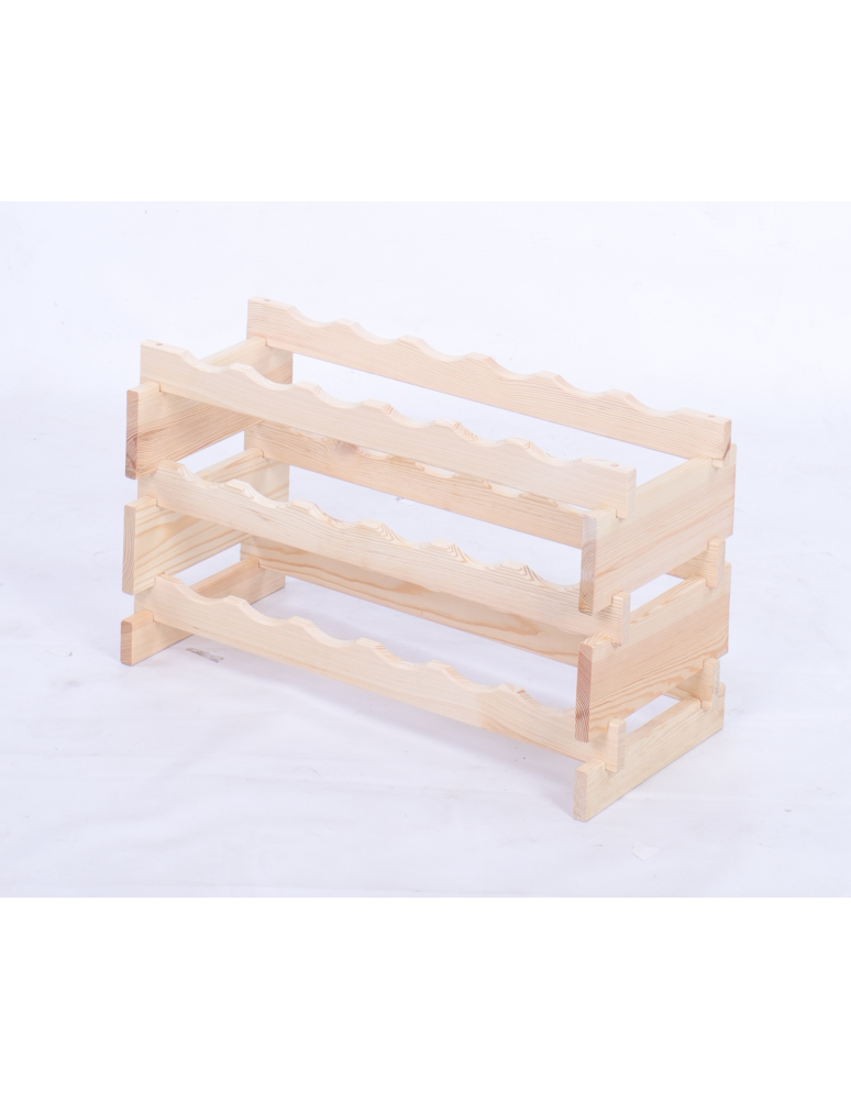 Modułowe stojaki do butelek RW11 - Stojak na butelki regał modułowy na wino 3x6 but POLSKI EKO BEZ NARZĘDZI - produkt b2b.wamar.biz 3