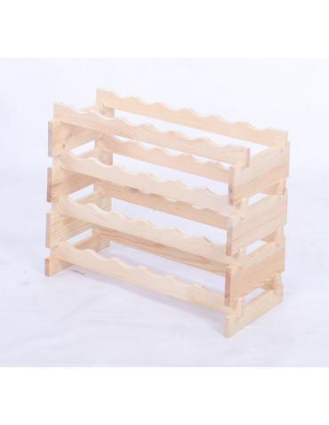 Modułowe stojaki do butelek RW11 - Stojak na butelki regał modułowy na wino 4x6 but POLSKI EKO BEZ NARZĘDZI - produkt 3