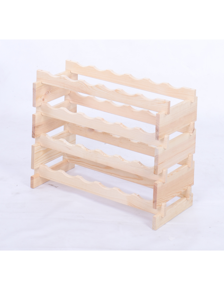 Modułowe stojaki do butelek RW11 - Stojak na butelki regał modułowy na wino 4x6 but POLSKI EKO BEZ NARZĘDZI - produkt b2b.wamar.biz 3