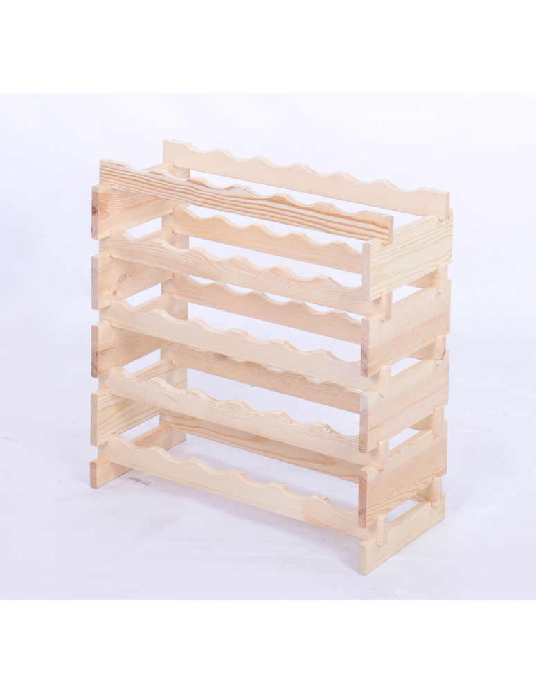 Modułowe stojaki do butelek RW11 - Stojak na butelki regał modułowy na wino 5x6 but BUDUJ JAK KLOCKI ECO - produkt b2b.wamar.biz 3