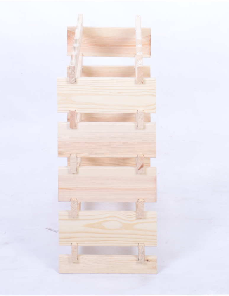 Modułowe stojaki do butelek RW11 - Stojak na butelki regał modułowy na wino 5x6 but BUDUJ JAK KLOCKI ECO - produkt b2b.wamar.biz 5