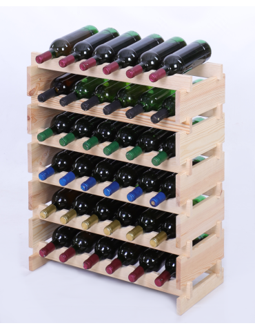 Stojak na butelki regał modułowy na wino 6x6 but BUDUJ JAK KLOCKI ECO - produkt 2