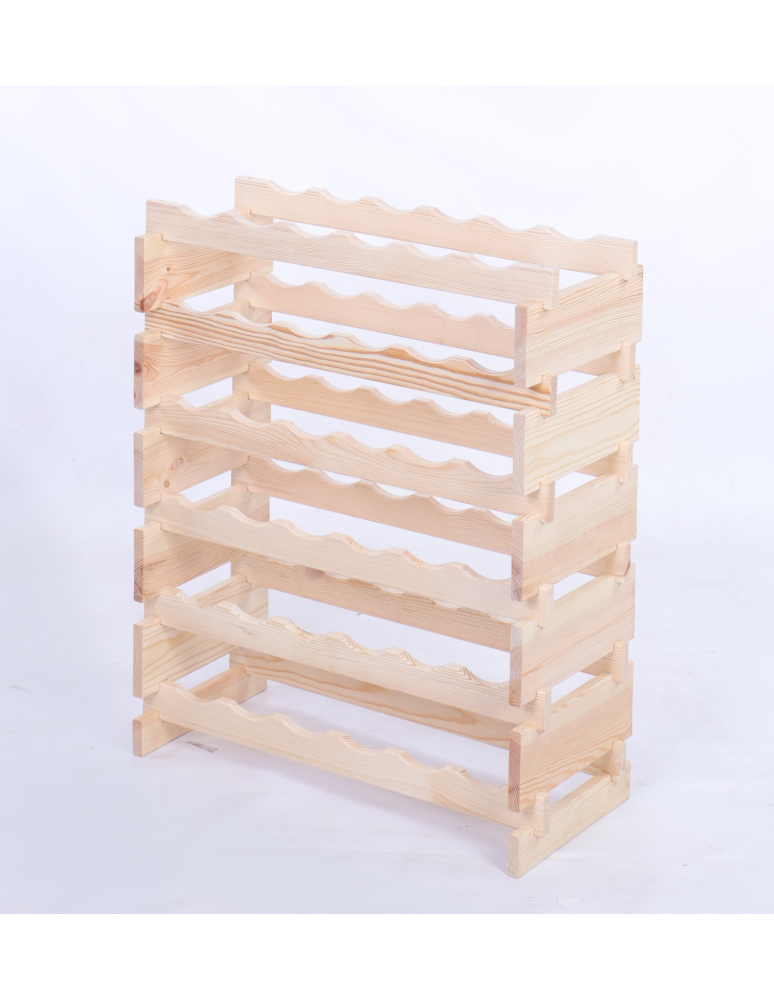 Modułowe stojaki do butelek RW11 - Stojak na butelki regał modułowy na wino 6x6 but BUDUJ JAK KLOCKI ECO - produkt b2b.wamar.biz 3